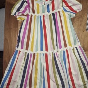 Mini Boden Colorful Striped Casual Dress